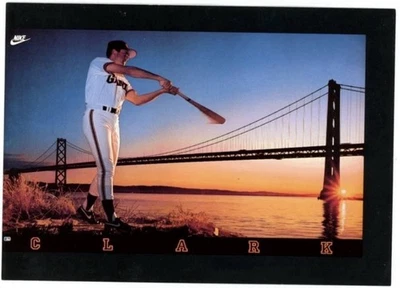 Vintage 1989 Nike Will Clark San Francisco Giants Battle of the Bay Poster New - Image 1 of 4
