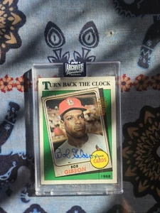 2020 TOPPS ARCHIVES SIGNATURE SERIES BOB GIBSON '88 TOPPS BUYBACK AUTO /75 - Picture 1 of 2