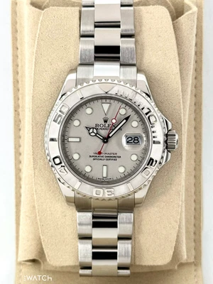 Rolex Yacht-Master 2025 CPO 40 mm 16622 acero Oystersteel con bisel y esfera de platino Foto 1 de 4