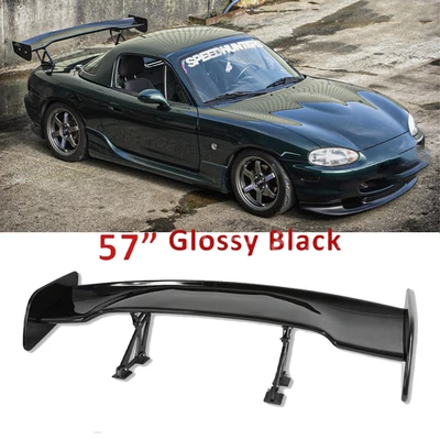 For Mazda MX5 MX-5 Miata Glossy Black 57" Rear Spoiler Wing Truck GT-Style Foto 1 de 4