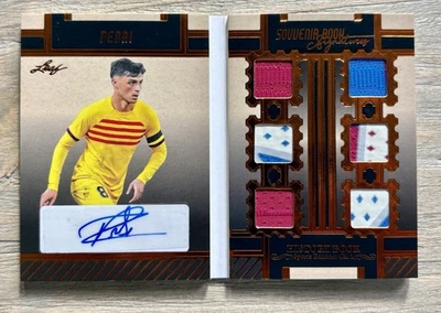 PEDRI/25 Libro de Historia BRONCE Parche Folleto Automático 2023 Hoja Fútbol Tarjeta Foto 1 de 4