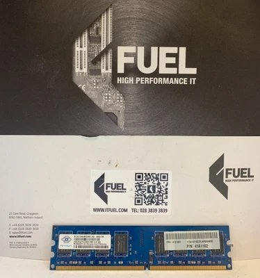 Nanya  2GB DDR2 ram memory module PC2-6400 -  NT2GT64U8HD0BY-AD - Image 1 of 3
