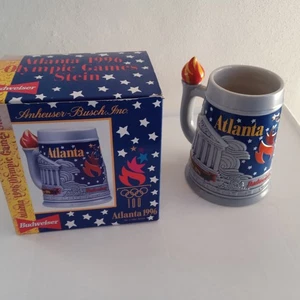 Budweiser 1996 Olympic Games Atlanta USA Beer Stein - 100th Anniversary Olympics - Bild 1 von 6