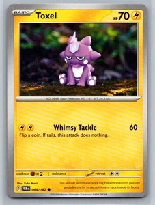 Toxel #069/182 SV04: Paradox Rift Common - Pokemon Cards C91 - Picture 1 of 2