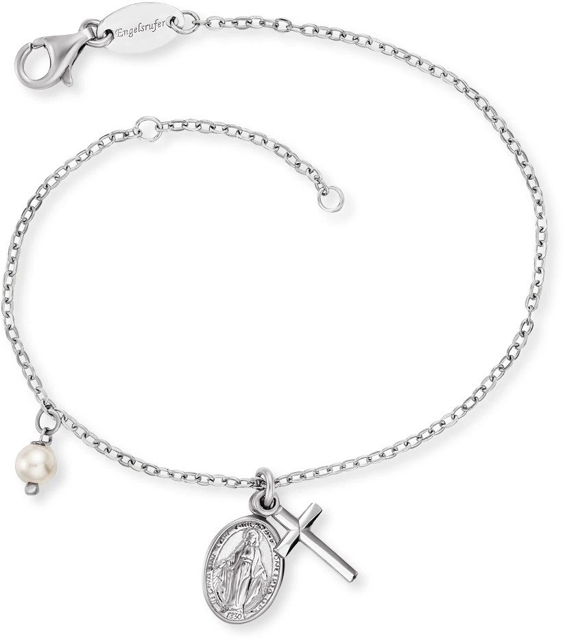 Armkettchen Maria Perle, ERBLILMARIAPE, Rundankerkettchen mit Charm-Elementen  - Bild 1 von 1