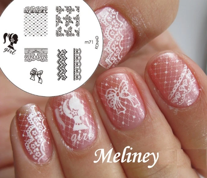 Konad Image Plate m71 for Stamping Nail Art Transfer Stencils barbi - Image 1 of 1