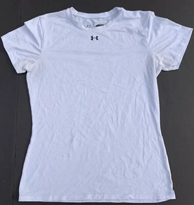 UNDER ARMOUR Women HeatGear Loose Fit Training Gym ShortSleeve T Shirt Tops S SM - Picture 1 of 1