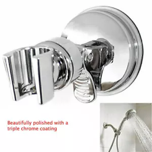 Shower Head Holder Suction Bracket Wall Mount Adjustable Handset Kit Bathroom - Picture 1 of 5