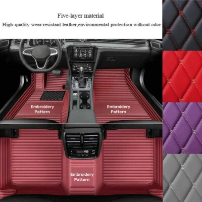 Alfombrillas de coche de lujo para Audi A3 revestimientos impermeables alfombras carga cuero personalizado Foto 1 de 4