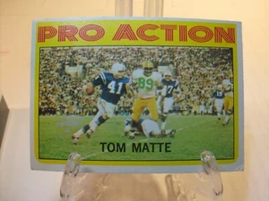 1972 Topps Football Card #131 Tom Matte IA (86168) - Picture 1 of 2