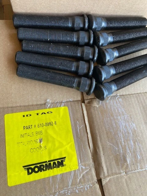 PACK de 10 pernos dentados Dorman 610-0092 M22x1,5 - moleteado de 25,65 mm, longitud de 122,22 mm Foto 1 de 1