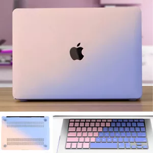 2in1 Double Color Hard Case +Keyboard Skin for Macbook Air 13" A1466 A2179 A2337 - Picture 1 of 9
