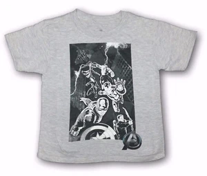 Marvel Comics Avengers Gray Short Sleeve Youth Boys T Shirt NWT - Picture 1 of 2