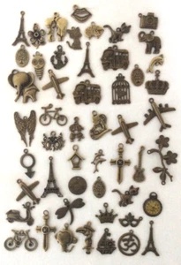 LOT 51 pendentif fashion divers miniature en laiton décoration lot3 - Picture 1 of 5