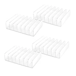 4 Pcs Clear Acrylic CD Holder with Tackable CD DVD Display Rack CD Storage8399 - Picture 1 of 8