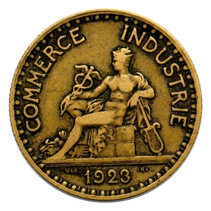 1923Cornucopia France 2 Francs Coin, km877 - Beautiful Coin ๐ซ๐ท Free Shipping! - Picture 1 of 2