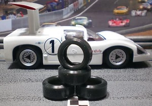 1/32 URETHANE SLOT CAR TIRES 2pr PGT-20094LMXD fits SCALEXTRIC Chaparral - Imagen 1 de 1