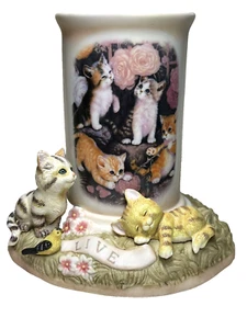 Candelabro Bradford Exchange Colección LIVE LOVE RONR 2010 LIVE WELL - Imagen 1 de 5