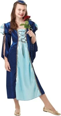 Child Juliet Medieval Lady Fair Maiden Fancy Dress Costume 6-8 Years - Image 1 of 3