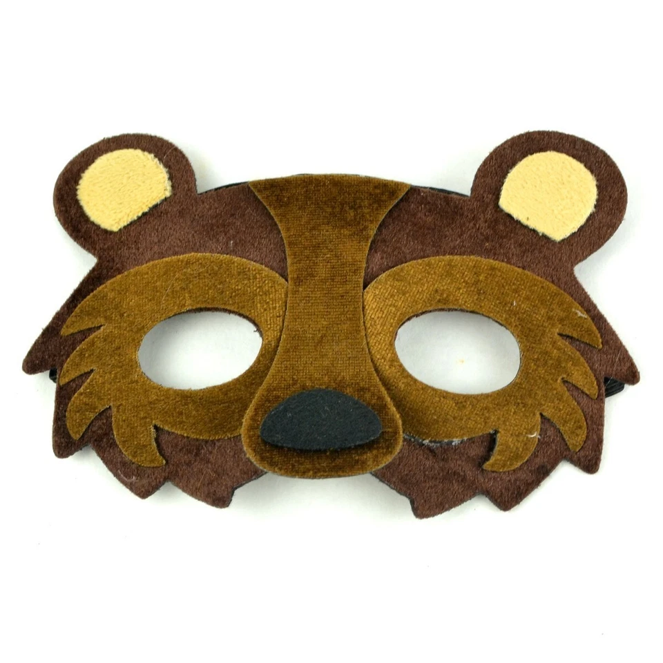 Furry-Felt Beaver Mask Halloween Costume 8" - Image 1 of 1
