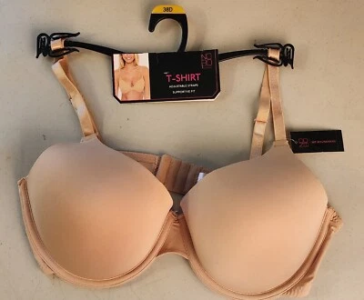 No Boundaries Beige T Shirt Bra Size 38D NWT - Image 1 of 4