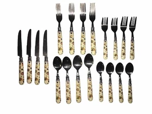 Debbie Mumm Tetera Patrón Acero Inoxidable Lote Cucharas Tenedores Cuchillo Set 20 Piezas De Colección - Imagen 1 de 9