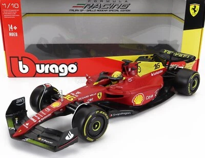 MODELLINO AUTO STATICO DIECAST FERRARI F1-75 LECLERC MONZA GP 2022 SCALA 1/18 - Immagine 1 di 4