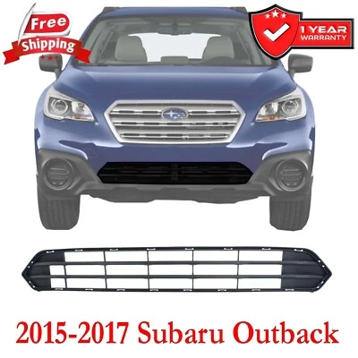 Front Bumper Face Bar Grille For 2015-2017 Subaru Outback Textured Black Foto 1 de 4