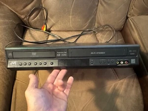 JVC HR-XVC18BU VCR DVD Combo Player Tested Working & Clean Hi-Fi SQPB - Picture 1 of 12