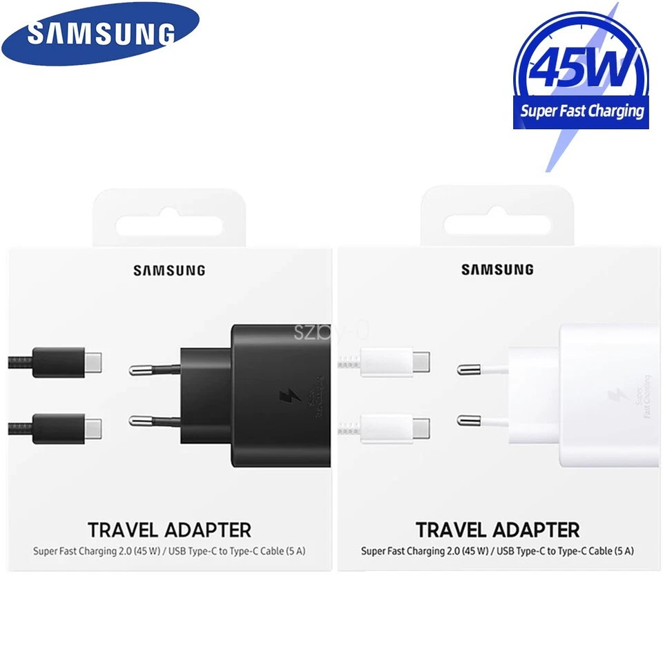 Per Samsung 45W Super Veloce Caricatore Adattatore Cavo Galaxy S20 S22 S23 Ultra - Immagine 1 di 4