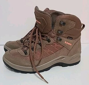 LOWA Taurus Pro GTX Mid Terrain Hiking Boot Womens SZ 8.5 Shoe Brown 320525 NICE - Picture 1 of 9