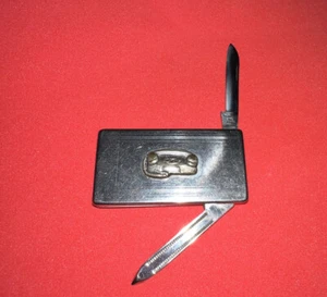 Vintage Barlow 2 Blade Pocket Knife TDS Telecom Advertising Telecommunications - Picture 1 of 2