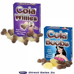 Cola Willies oder Boobs Süßigkeiten sexy ungezogen Willy Boob Hirsch Henne Spaß Erwachsene Party - Bild 1 von 9
