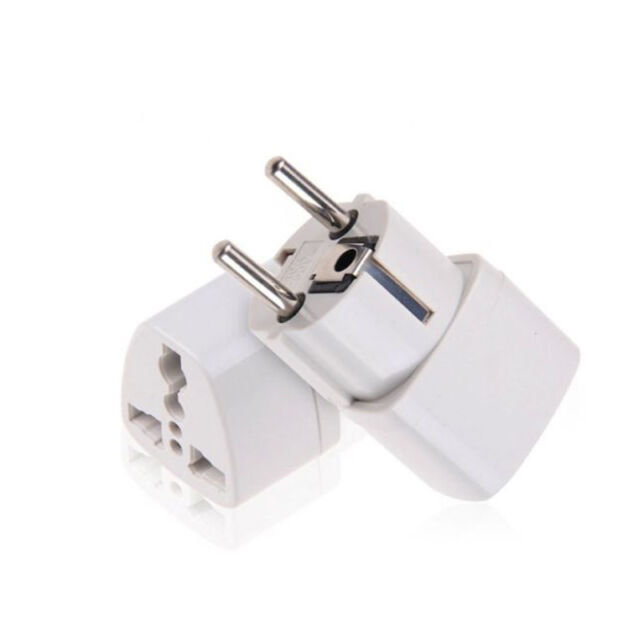  TESSAN Adaptador de corriente de Alemania Francia, Schuko tipo  E/F adaptador de enchufe con 2 puertos USB, 2 salidas de CA, Estados Unidos  a Europa, Alemania Frencia, España, Islandia, Rusia, Grecia, 