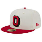 Men's New Era Ohio State Buckeyes Chrome White Vintage 59FIFTY Fitted Hat