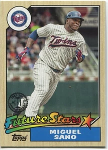 2017 Topps Series 1 MIGUEL SANO 1987 Topps Baseball - MINNESATO TWINS - #87-16 - Picture 1 of 1