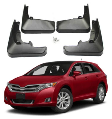 Front & Rear Molded Splash Guards Mud Flaps FOR 2009-2020 TOYOTA VENZA Black 1pc — 第 1/4 张图片