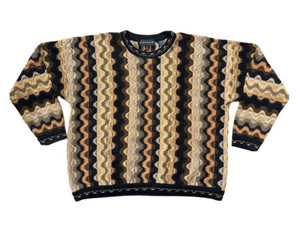 Suéter texturizado Tundra Canada para hombre XL Cosby Biggie precioso estilo Coogi limpio - Imagen 1 de 9