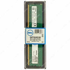 Dell 8GB DDR4-2133 DIMM SNPFN6XKC/8G A8058238 Factory Sealed Desktop Memory RAM - Picture 1 of 2