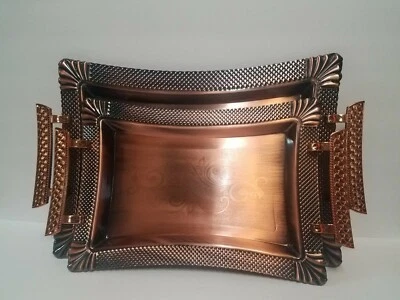 Tray Set Luxury Style Bronze Antique Style X-Mas, Holiday Gift (In Stock USA) - Image 1 of 4