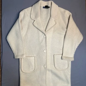 Cardigan maglione vintage I.B Diffusion lana Brent bottoni taglia piccole tasche - Foto 1 di 8
