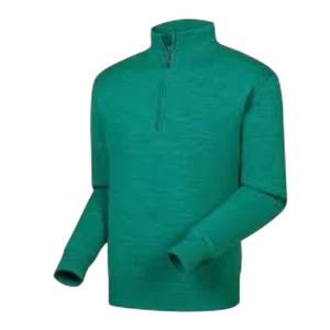 FootJoy Men’s Half 1/2 Zip Wool Pullover Performance Golf Sweater Green Size M - Picture 1 of 12