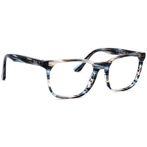 Ray-Ban Eyeglasses RB 5369 5750 Striped Blue and Grey Square Frame 52[]18 145 - Picture 1 of 6