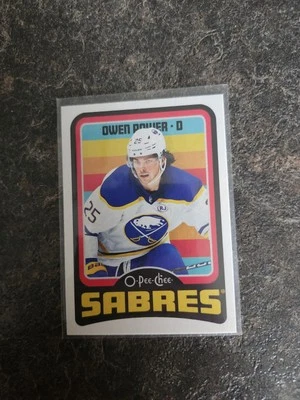 2024-25 O-Pee-Chee Retro Base Owen Power Card# 445 - Image 1 of 2