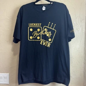 Fruit Of The Loom XL “Luckiest Birthday Ever” T-Shirt  - Picture 1 of 17