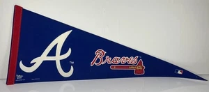 Pennant ufficiale MLB Atlanta Braves full size in feltro 30” 2012 Wincraft Sports - Foto 1 di 4