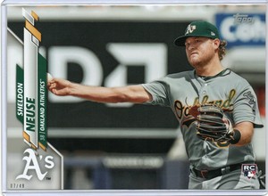 Sheldon Neuse Oakland A's  2020 Topps Series 2 Jumbo 5x7  Photo Variation SP