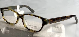 Women’s DESIGNER look for Less Eyeglass Frames A4018 Tortoise/Green 53-14-138 - Picture 1 of 4