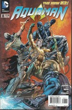 AQUAMAN #8 2012 DC -BLACK MANTA APP-NEW 52- JOHNS/ REIS...FN