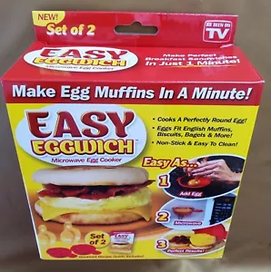 Easy Eggwhich Microwave Egg Cooker As Seen On TV NIB 2 Pack - Picture 1 of 7